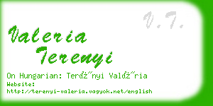 valeria terenyi business card